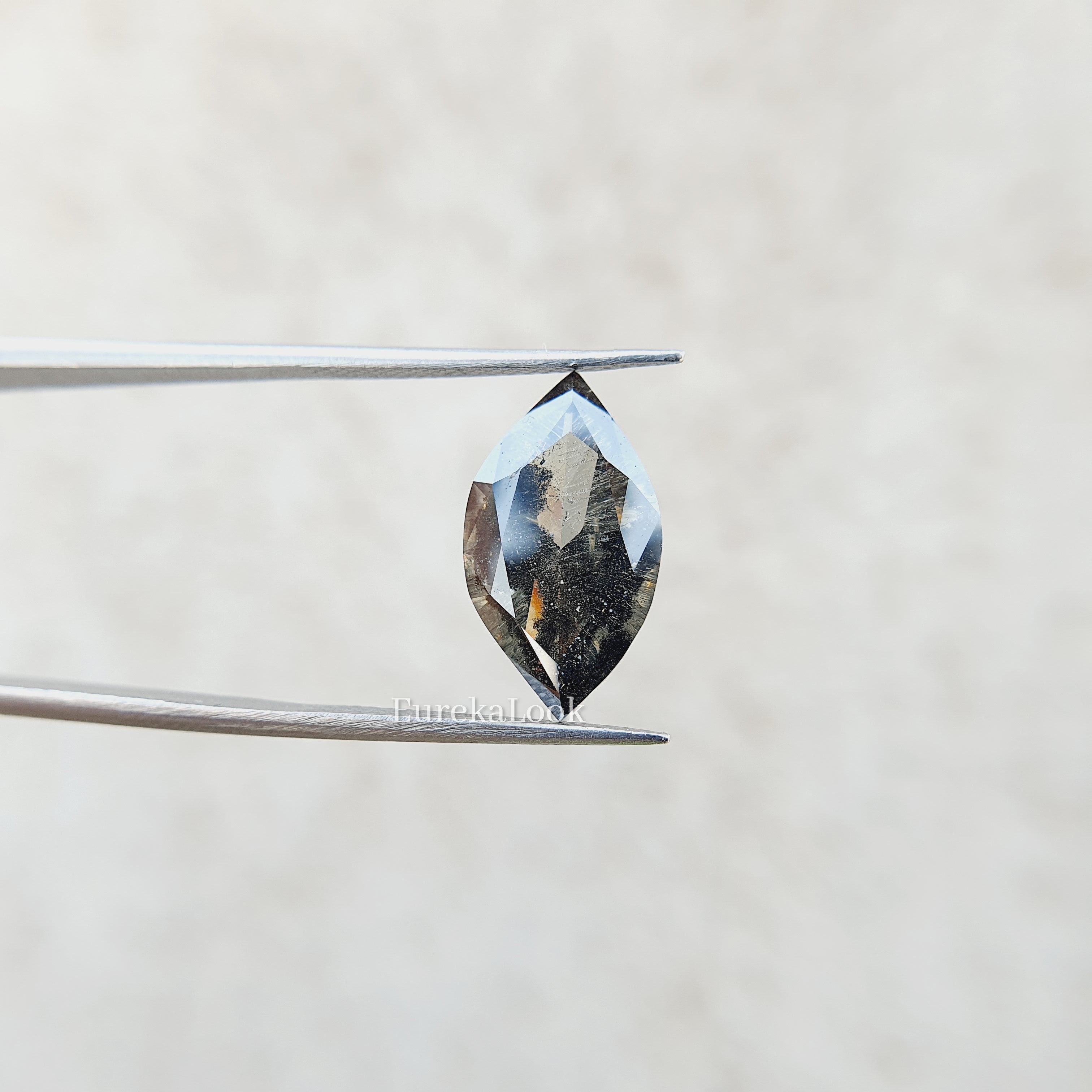 Marquise Salt And Pepper Moissanite loose Diamond - Eurekalook