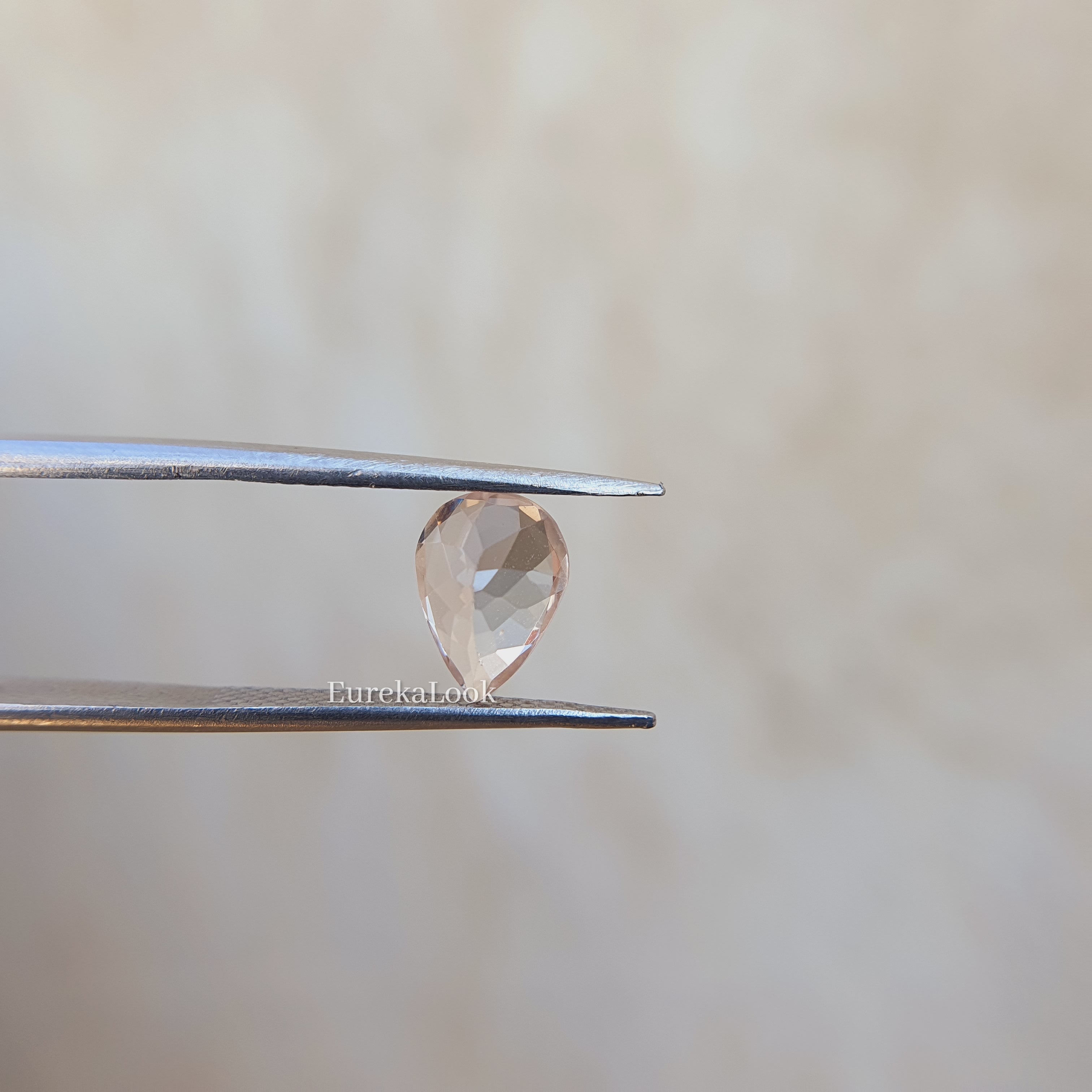 1.93CT Pear cut Morganite Diamond Engagement Ring - Eurekalook
