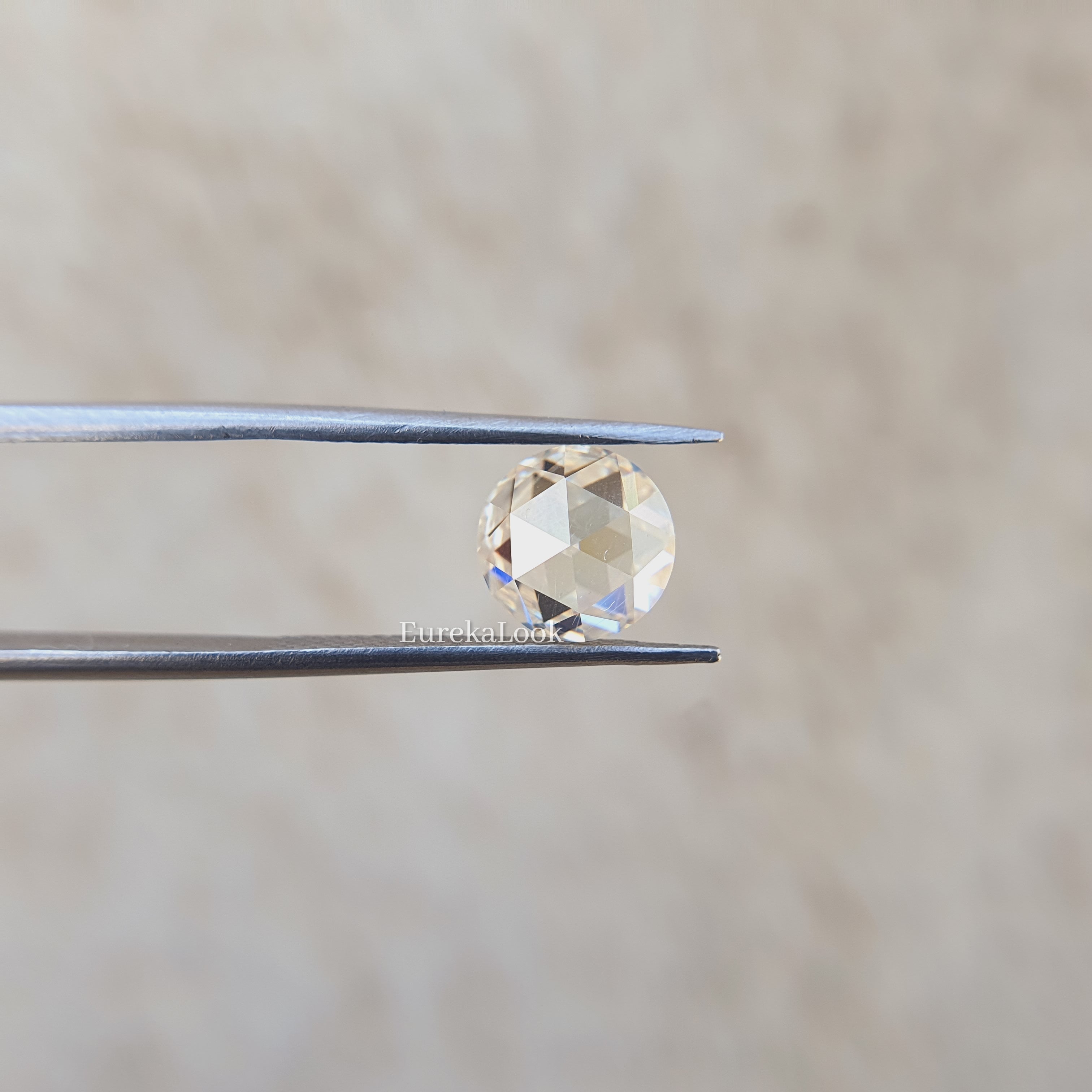 1.0CT Rose Round Cut Moissanite Diamond - Eurekalook