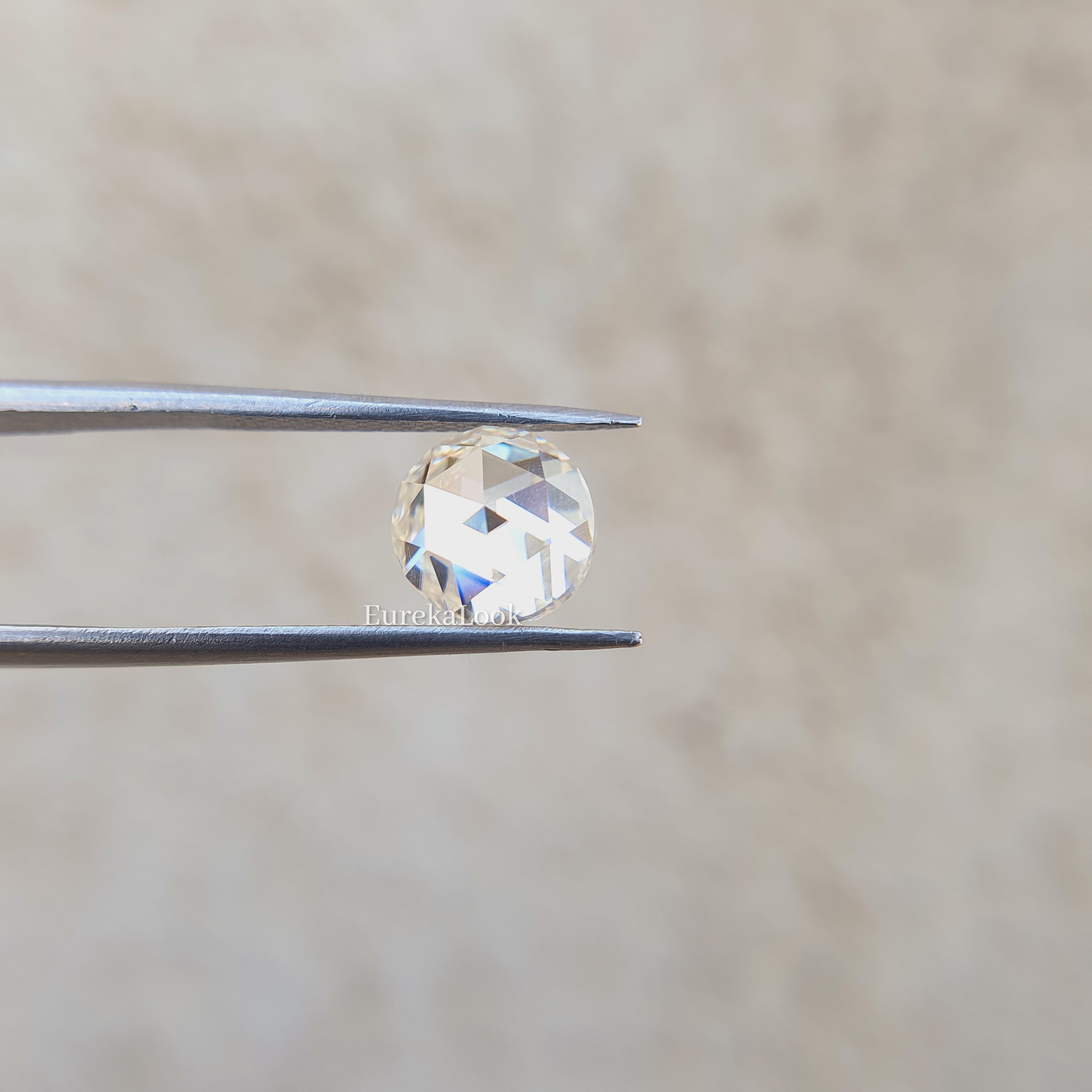 1.0CT Rose Round Cut Moissanite Diamond - Eurekalook