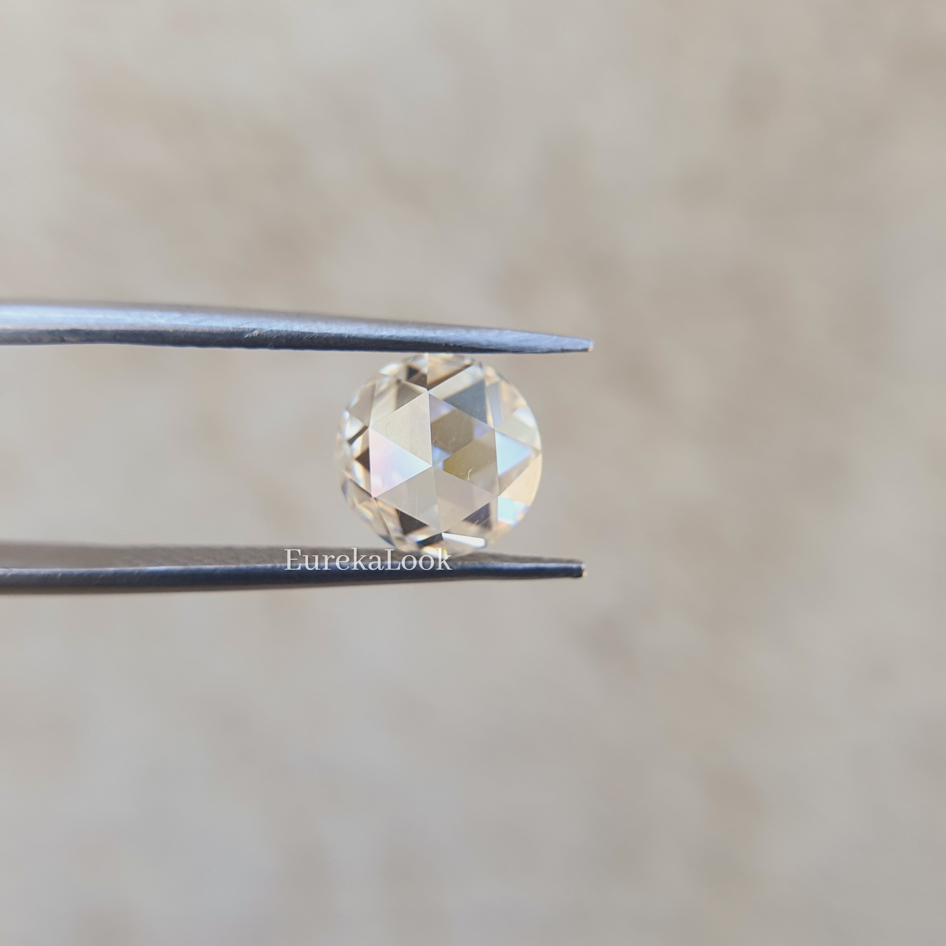 1.0CT Rose Round Cut Moissanite Diamond - Eurekalook
