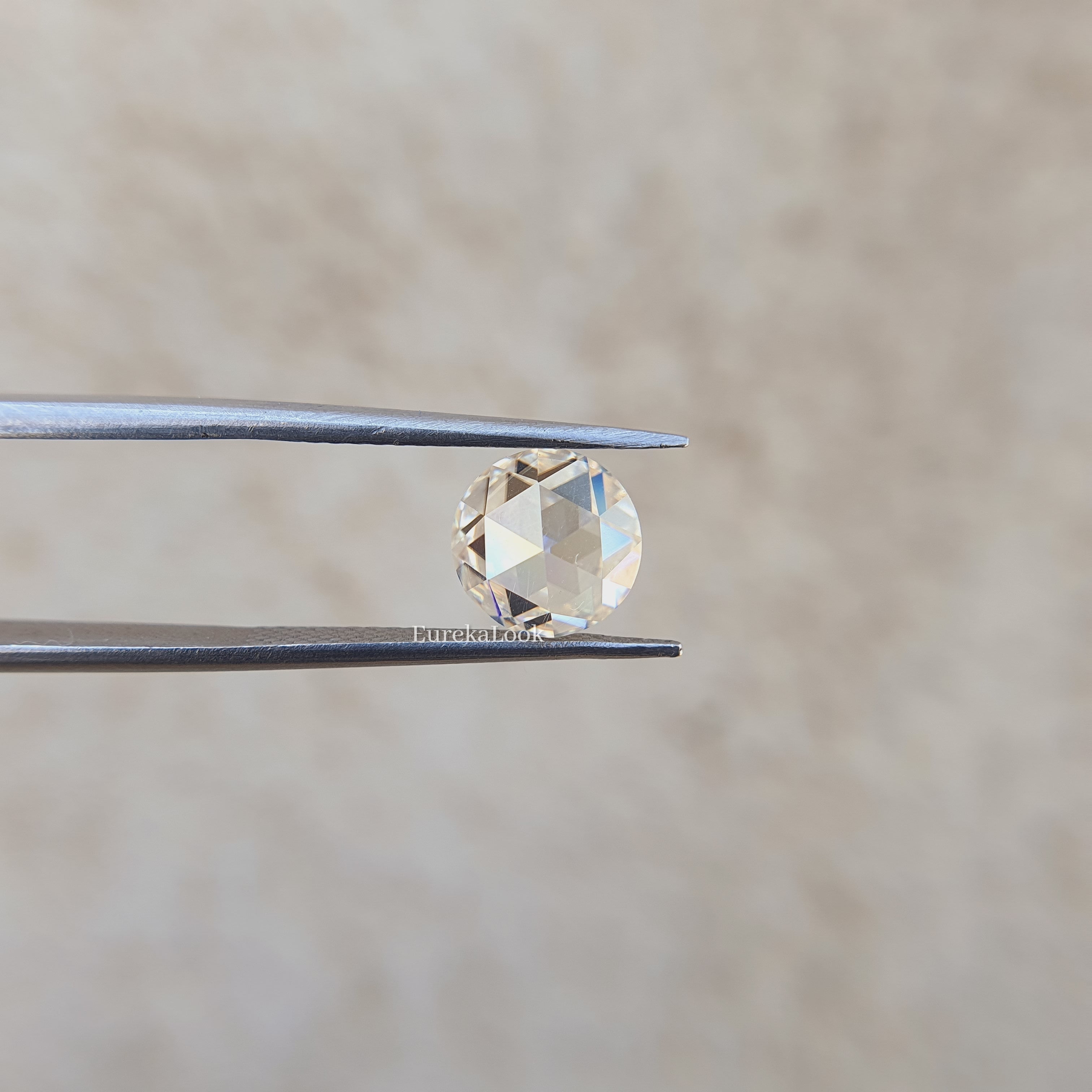 1.0CT Rose Round Cut Moissanite Diamond - Eurekalook