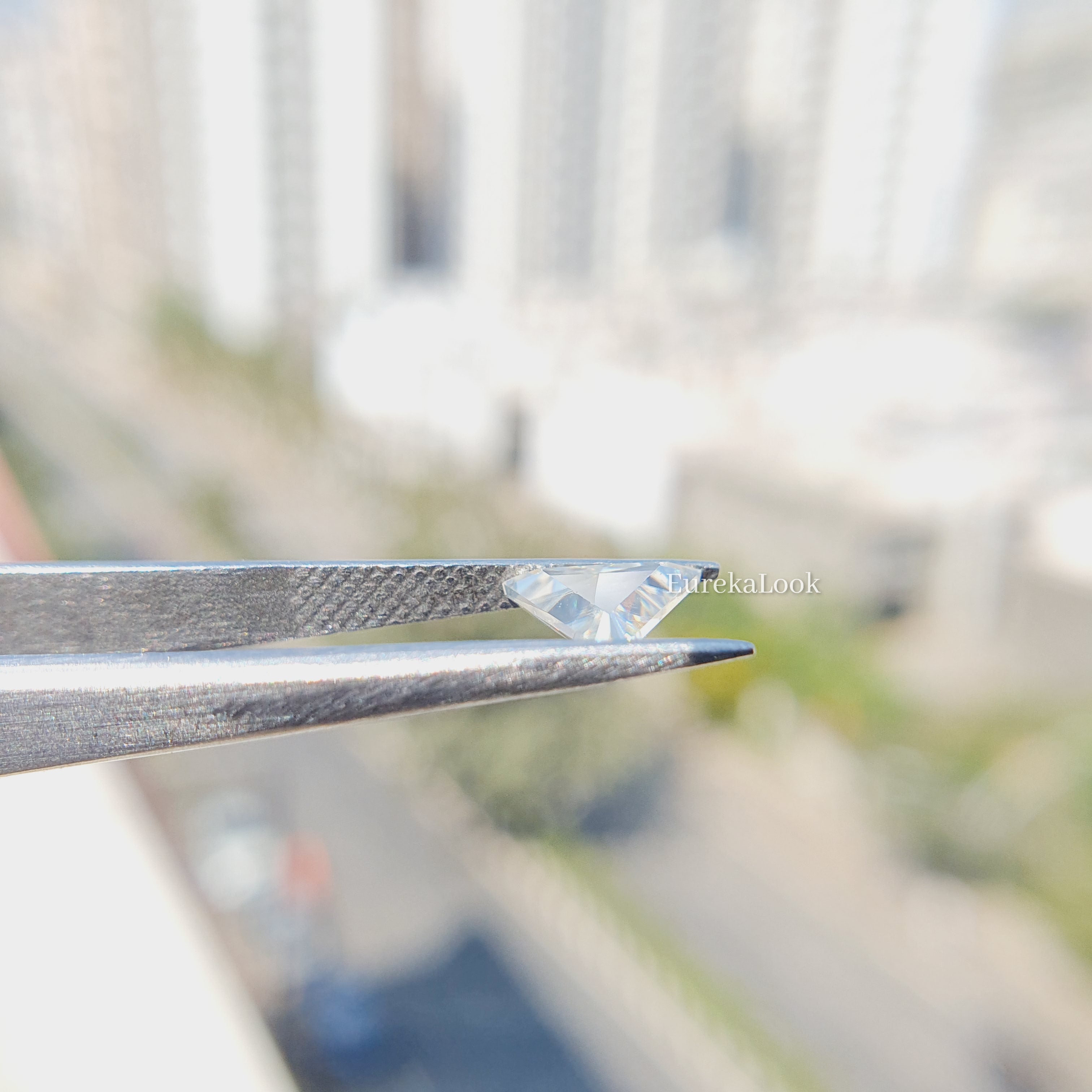 Antique Triangle Cut Loose Moissanite Stone - Eurekalook