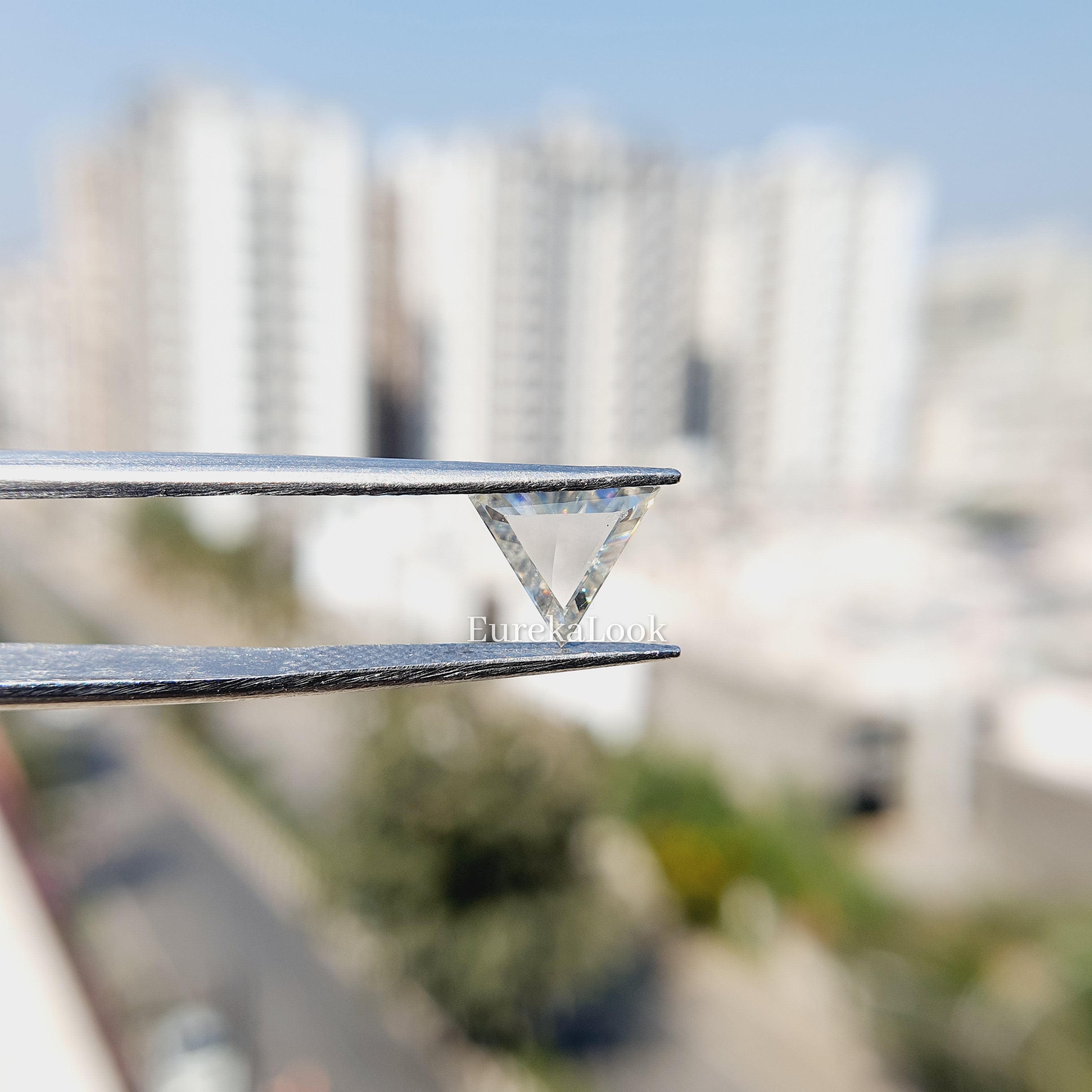 Antique Triangle Cut Loose Moissanite Stone - Eurekalook