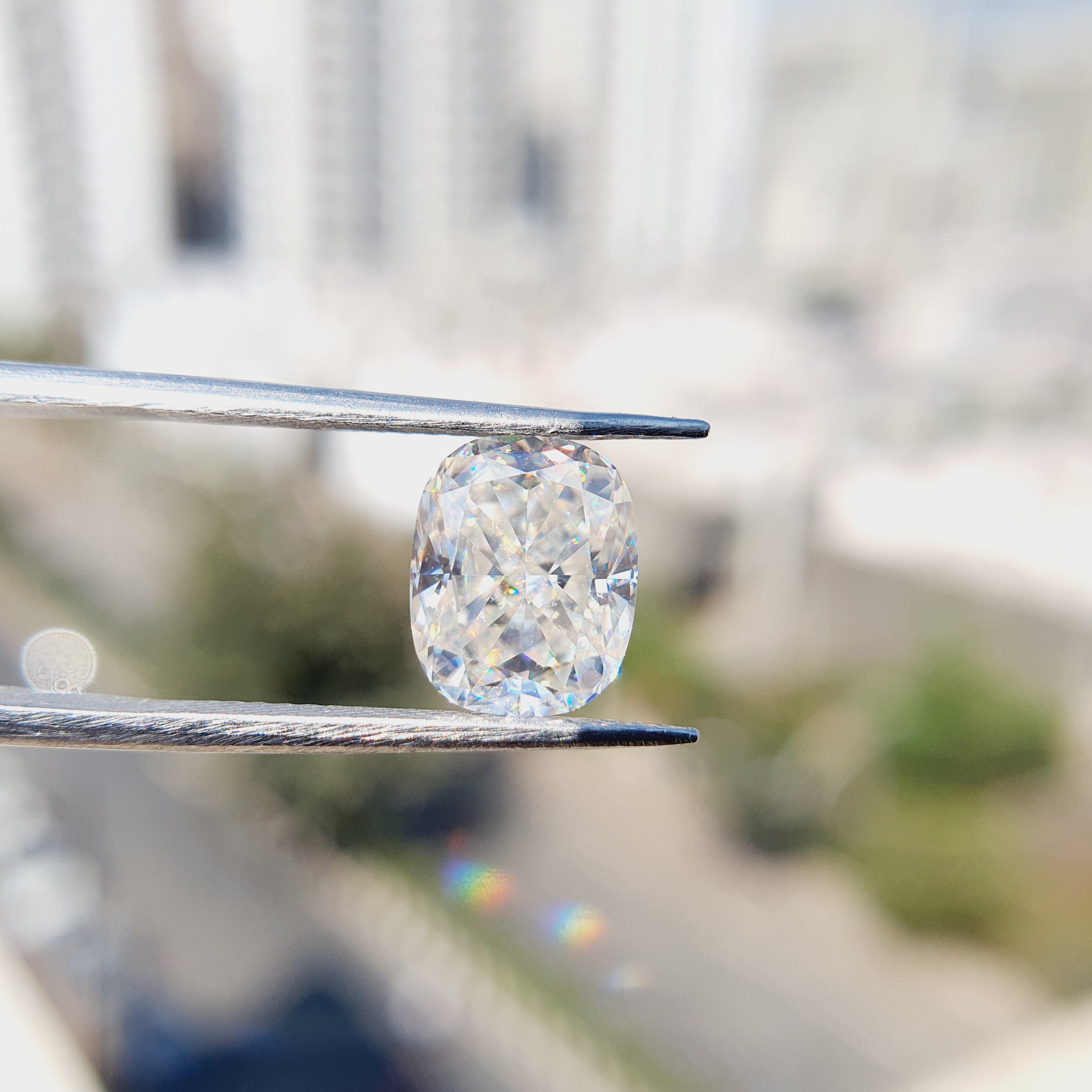2.00CT Elongated Cushion Cut Loose Moissanite - Eurekalook