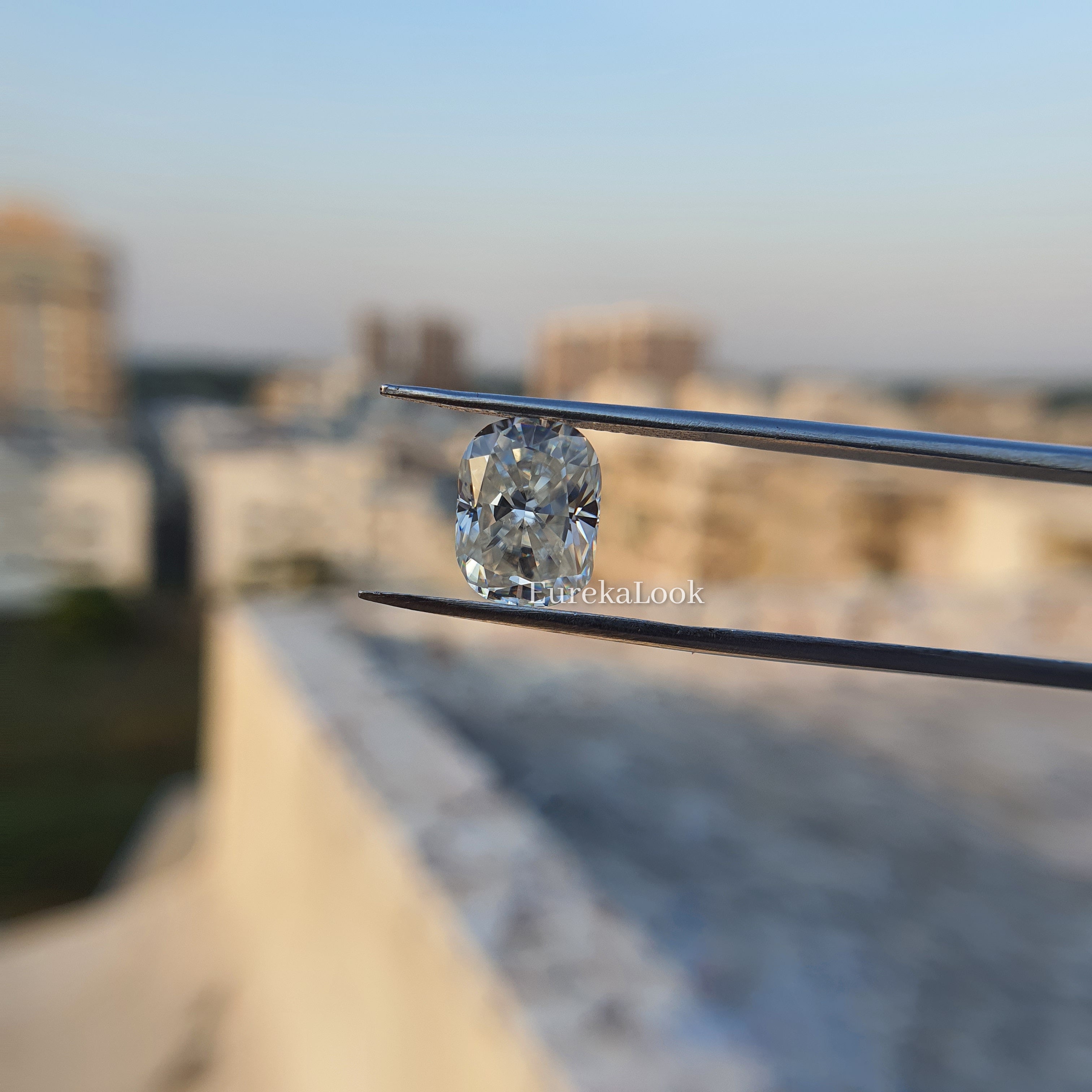 3.0CT Elongated Cushion Cut Loose Moissanite Stone - Eurekalook