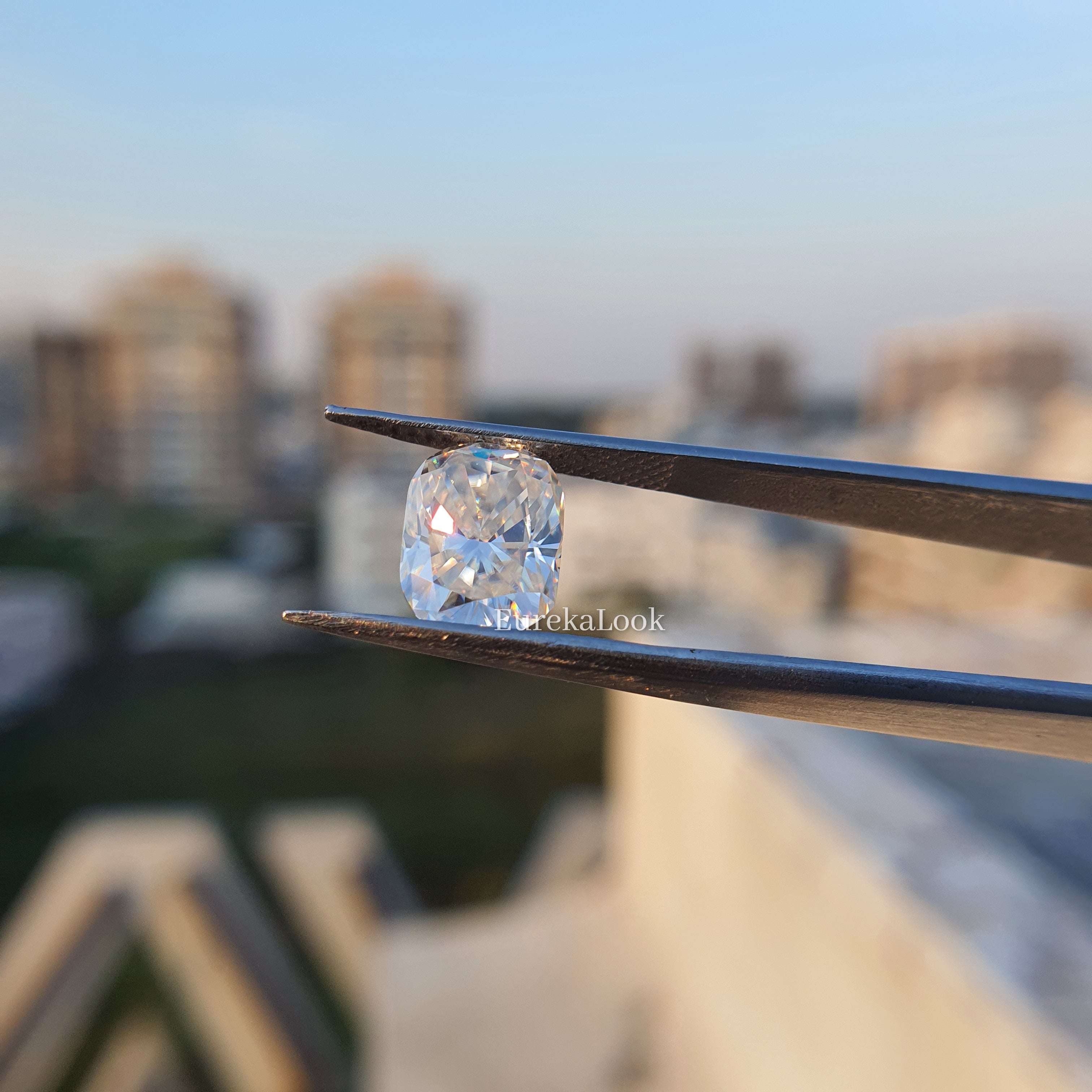 3.0CT Elongated Cushion Cut Loose Moissanite Stone - Eurekalook