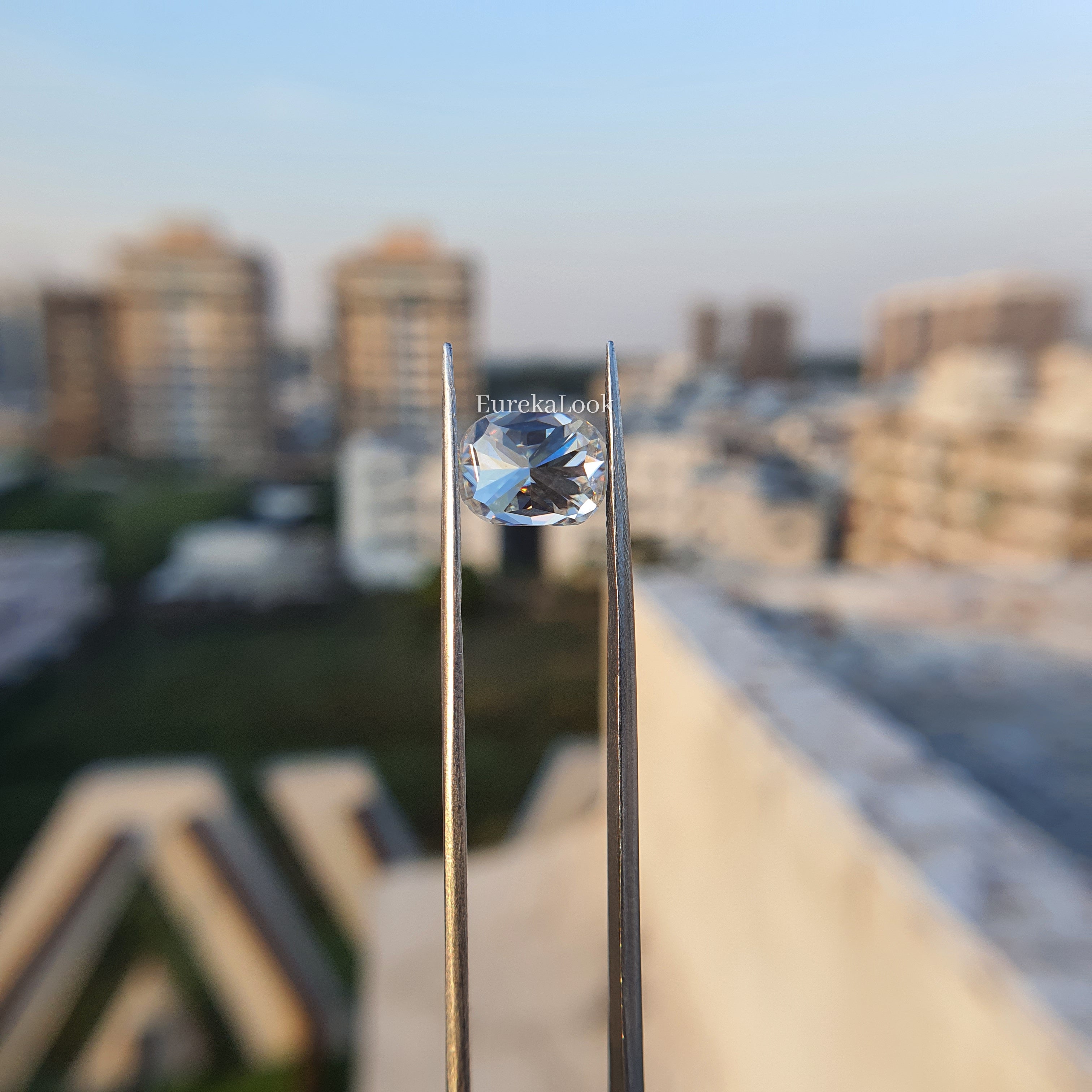 3.0CT Elongated Cushion Cut Loose Moissanite Stone - Eurekalook