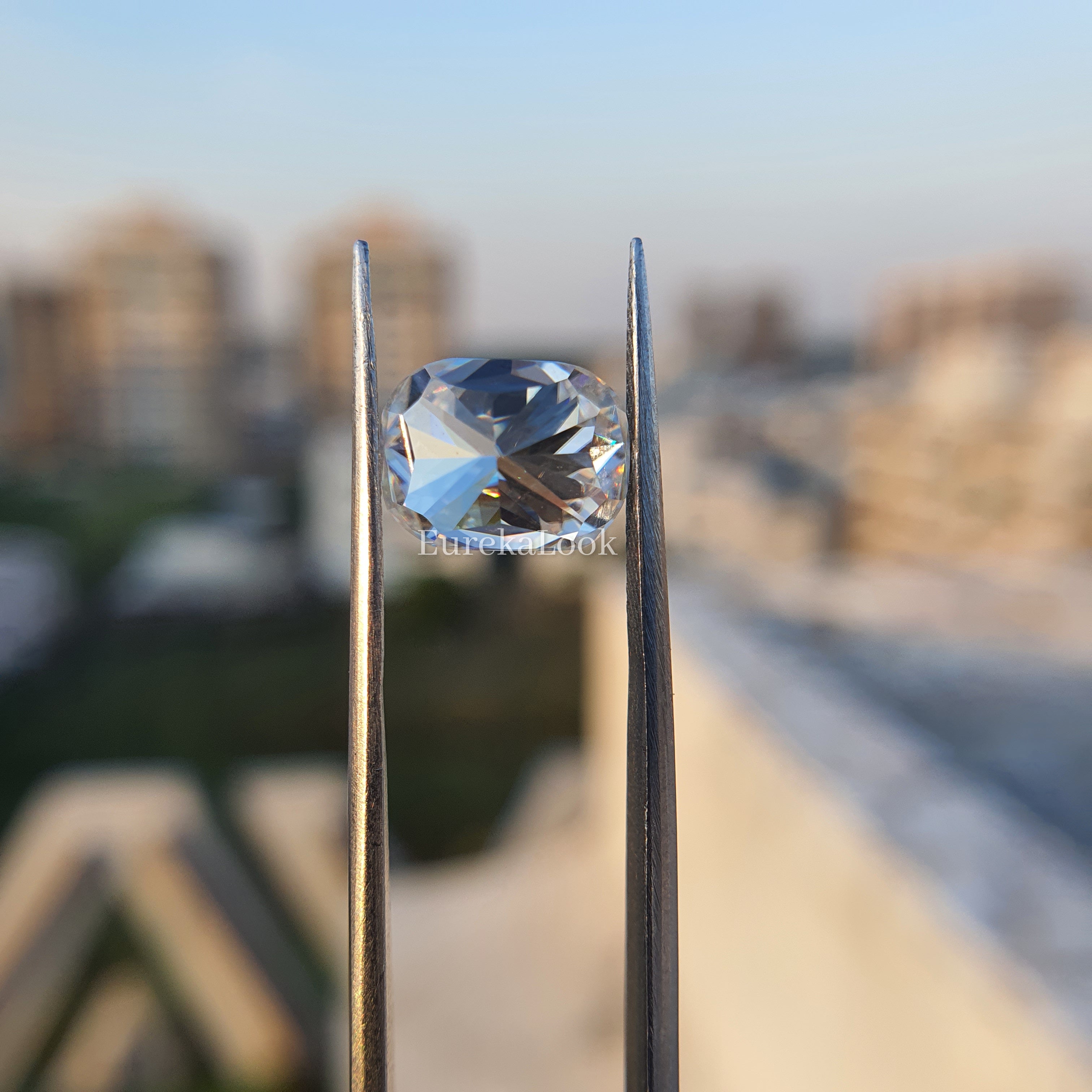 3.0CT Elongated Cushion Cut Loose Moissanite Stone - Eurekalook
