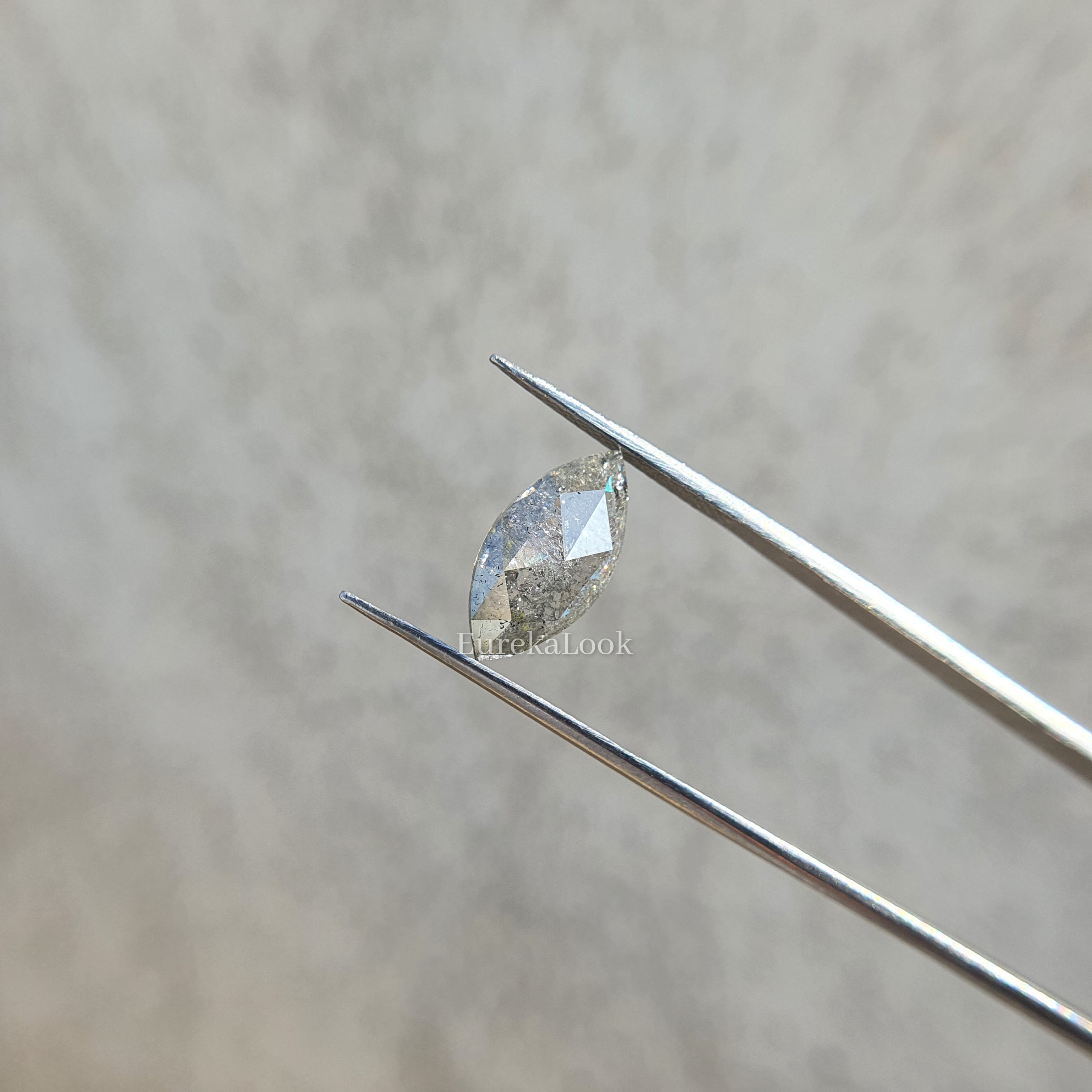 Classic 2.69CT Salt and Pepper Loose Moissanite - Eurekalook