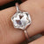 Bezel Set Round Rose Cut Moissanite Wedding Ring - Eurekalook