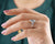 Antique Marquise Cut Salt and Pepper Engagement Ring - Eurekalook