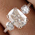 Elongated Cushion Cut Moissanite Three Stone Bridal Ring - Eurekalook