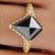 Kite Shape Salt and Pepper Moissanite Engagement Ring - Eurekalook