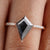 1.91 CT Kite Cut Salt and Pepper Moissanite Diamond Engagement Ring - Eurekalook