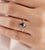 1.91 CT Kite Cut Salt and Pepper Moissanite Diamond Engagement Ring - Eurekalook