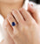 Vintage Old Mine Cushion Cut Blue Sapphire Engagement Ring - Eurekalook