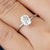 1.27CTW Elongated Crushed Ice Cushion Cut Moissanite Engagement Ring - Eurekalook