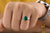 Elongated Cushion Cut Emerald Diamond Engagement Ring - Eurekalook