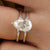 Classic Double Band Pear Cut Moissanite Engagement Ring - Eurekalook