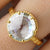 Vintage Round Cut Colorless Moissanite Anniversary Ring - Eurekalook