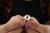 Vintage Round Cut Colorless Moissanite Anniversary Ring - Eurekalook