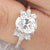 1.50CT Vintage Oval Cut Cluster Moissanite Ring - Eurekalook