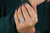 2.75 CT Emerald Cut Halo Ring Half Eternity Bridal Ring Set - Eurekalook