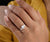 1.24CTW Oval Cut Moissanite Cluster Wedding Ring - Eurekalook