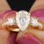 Antique Pear Cut Moissanite Diamond Engagement Ring - Eurekalook