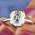 Georgia Old Mine Cushion Cut Moissanite Engagement Ring - Eurekalook