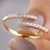 Bypass Half Eternity Round Cut Wedding Band - Eurekalook