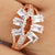 Antique Baguette-Cut Moissanite Diamond Cluster Ring - Eurekalook