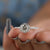 Hexagon Shape Salt and Pepper Halo Engagement Ring - Eurekalook