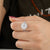Round Cut Moissanite Double Halo Engagement Ring - Eurekalook