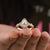 Pear Shape Moissanite Halo Engagement Ring - Eurekalook