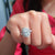 Antique Oval Cut Moissanite Cluster Wedding Ring - Eurekalook