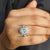 Antique Oval Cut Moissanite Cluster Wedding Ring - Eurekalook