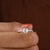 Rose Cut Moissanite Double Prong Engagement Ring - Eurekalook
