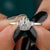 Pear Cut Salt and Pepper Diamond Engagement Ring - Eurekalook