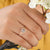 Cushion Cut Salt And Pepper Diamond Wedding Ring - Eurekalook