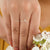 Emerald Cut Salt and Pepper Diamond Bridal Ring Set - Eurekalook