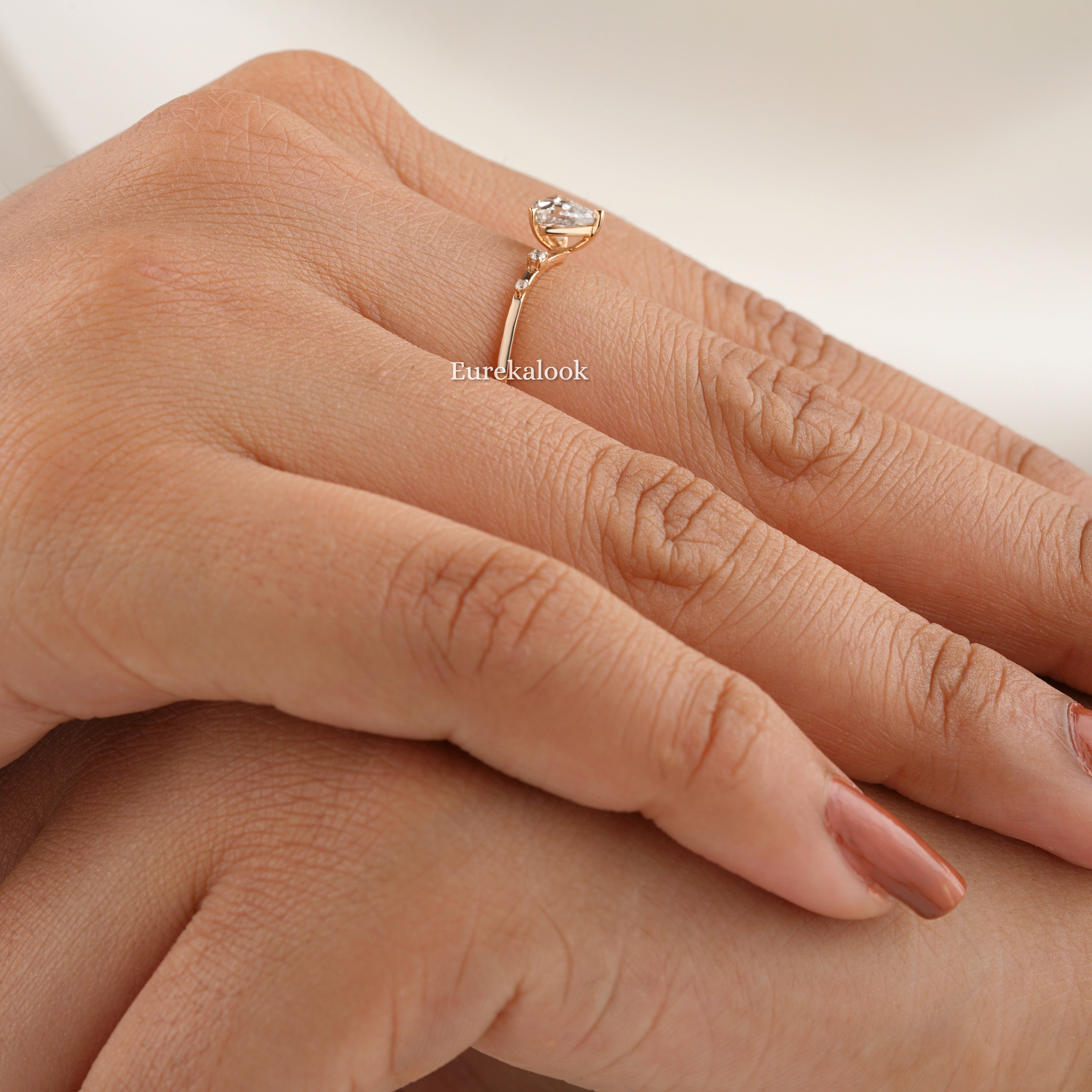 Unique Minimalist Salt and Pepper Diamond Wedding Ring - Eurekalook