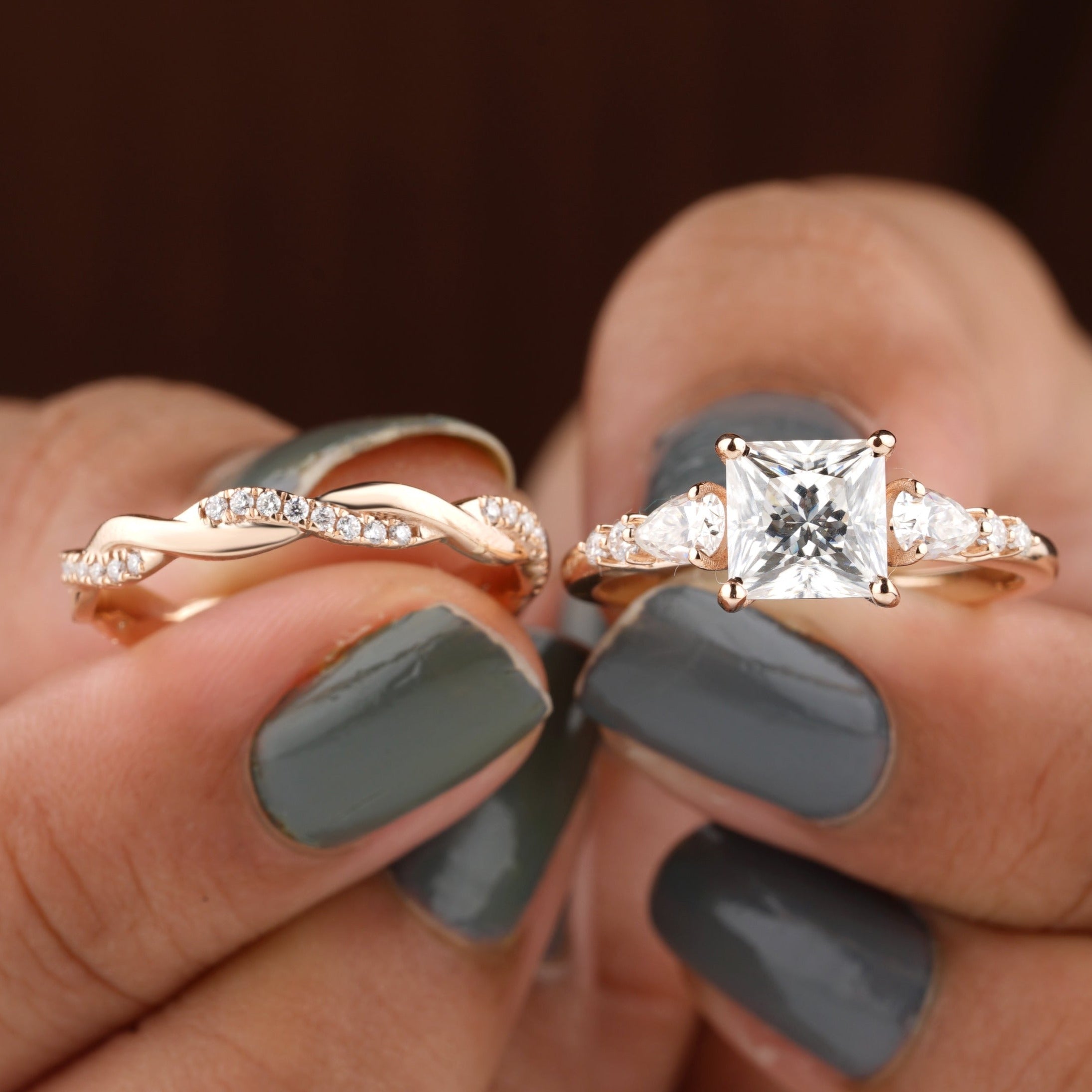 Best Beautiful Twisted Wedding Ring Set - Eurekalook