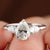 Moissanite Pear Shaped Three Stone Engagement Rings - Eurekalook