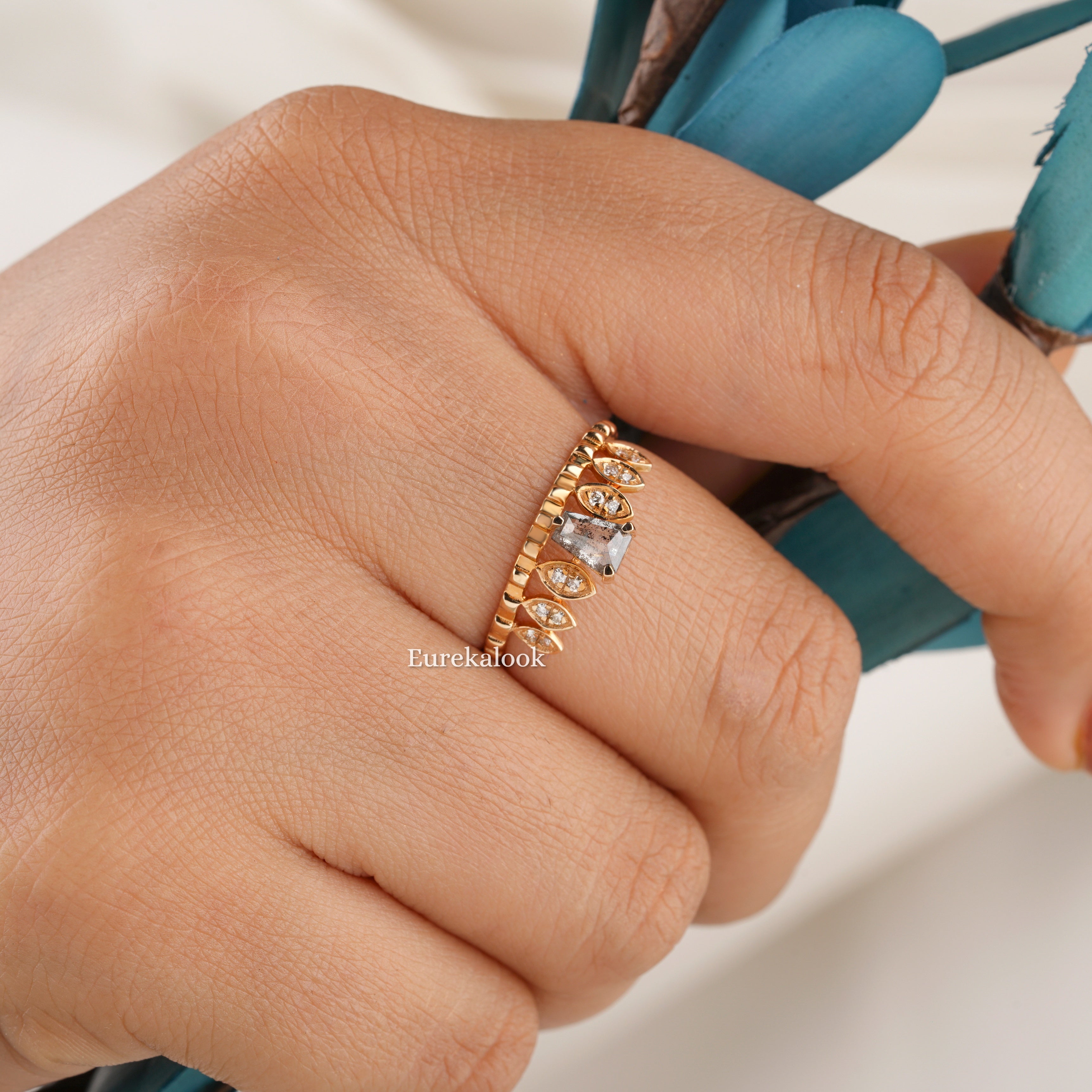 Antique Tiara Crown Engagement Ring - Eurekalook