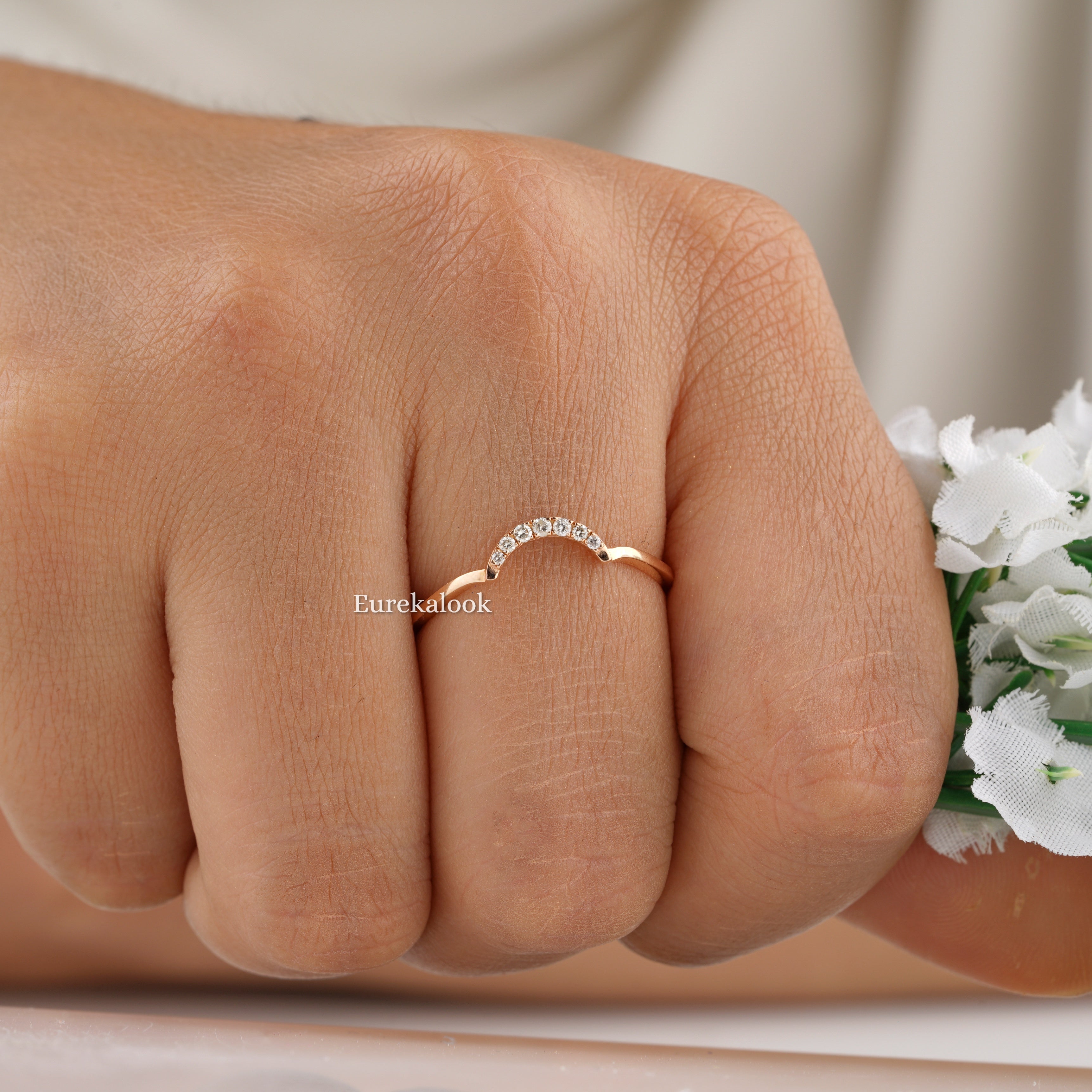 Art Deco Salt and Pepper Diamond Wedding Ring Set - Eurekalook