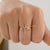 Vintage Style Salt and Pepper Diamond Wedding Ring Set - Eurekalook