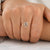 Uncut Salt And Pepper Diamond Engagement Ring - Eurekalook
