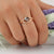 Art Deco Kite Cut Diamond Wedding Ring Set - Eurekalook